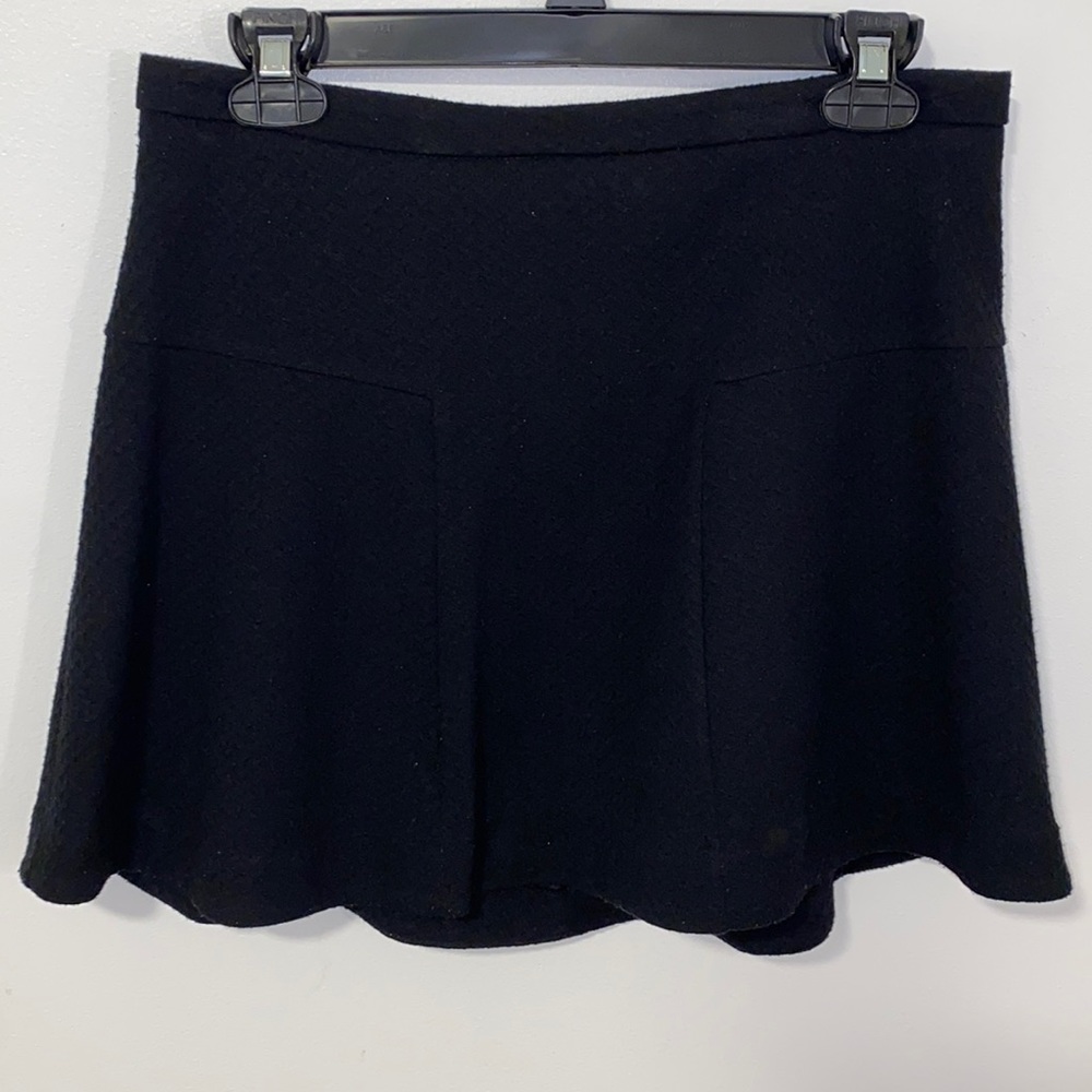 Black mini skirt